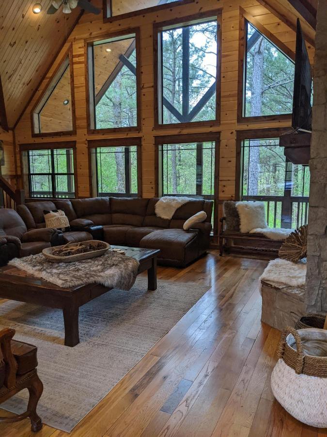 Stone Mountain Lodge 5000Sqft 6 Bed Game Room Pool Table Hot Tub Брокен-Боу Екстер'єр фото